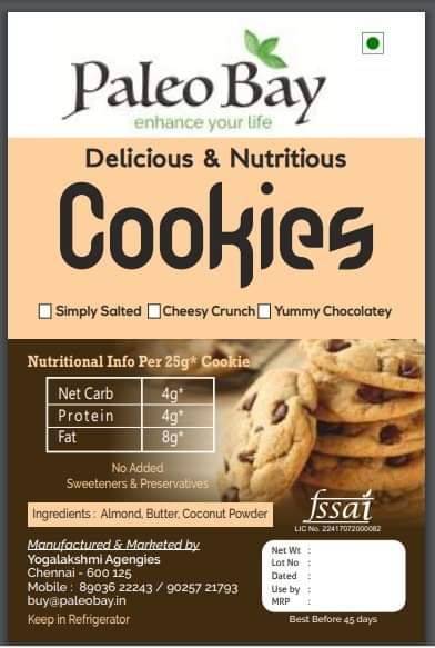 Keto cookies 250g