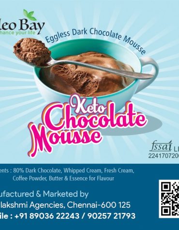 Eggless dark chocolate moussie